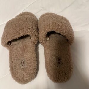 UGG Plush Brown Slippers